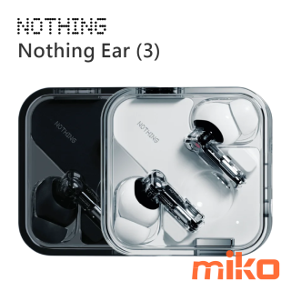 Nothing Ear (3) 優質11 mm 陶瓷單體呈現絕佳清晰度 24 位元高解析音訊（LDACLHDC支援） 8 頻段EQ 進階等化器個人化聲音設定檔效果高達45 分貝的智慧主動降噪聆聽時間長達40.5 小時.